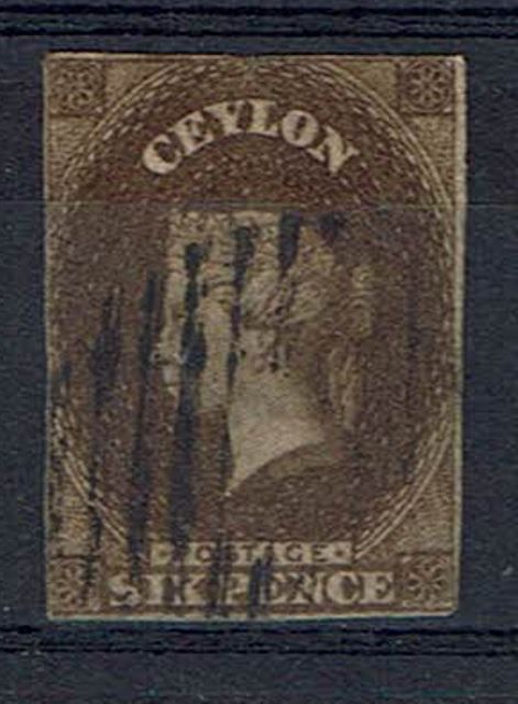 Image of Ceylon/Sri Lanka SG 6a G/FU British Commonwealth Stamp